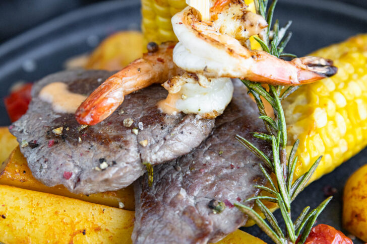 Surf & Turf vom Straußensteak