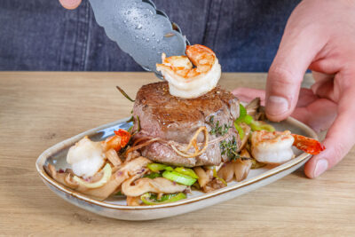 Surf n Turf anrichten