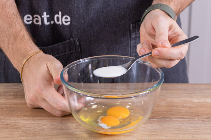 Milch dazugeben
