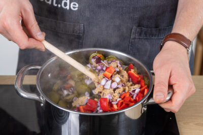 Gemüse mit braten