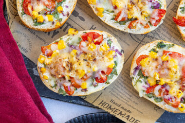 vegetarische Pizzabrötchen