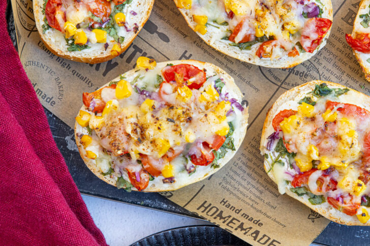 vegetarische Pizzabrötchen