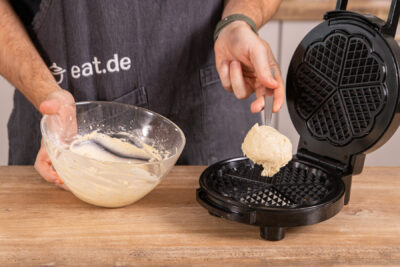 Waffeln ausbacken