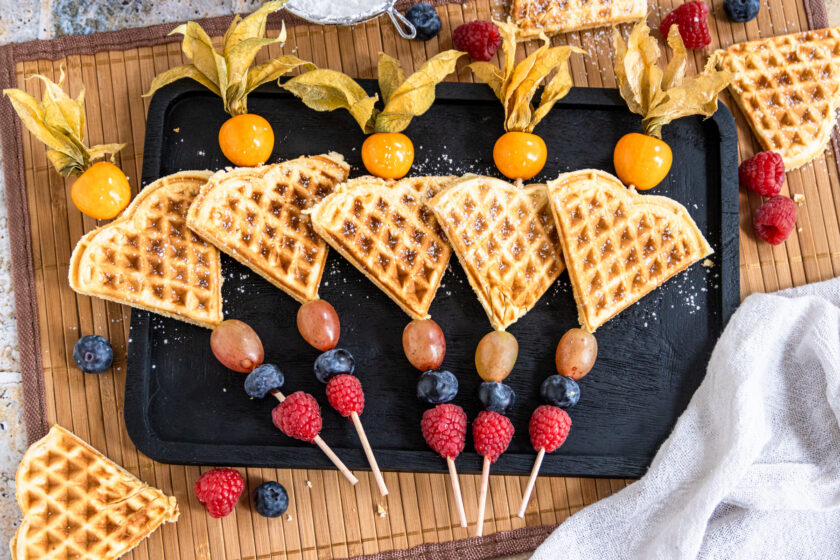 Waffel am Spieß