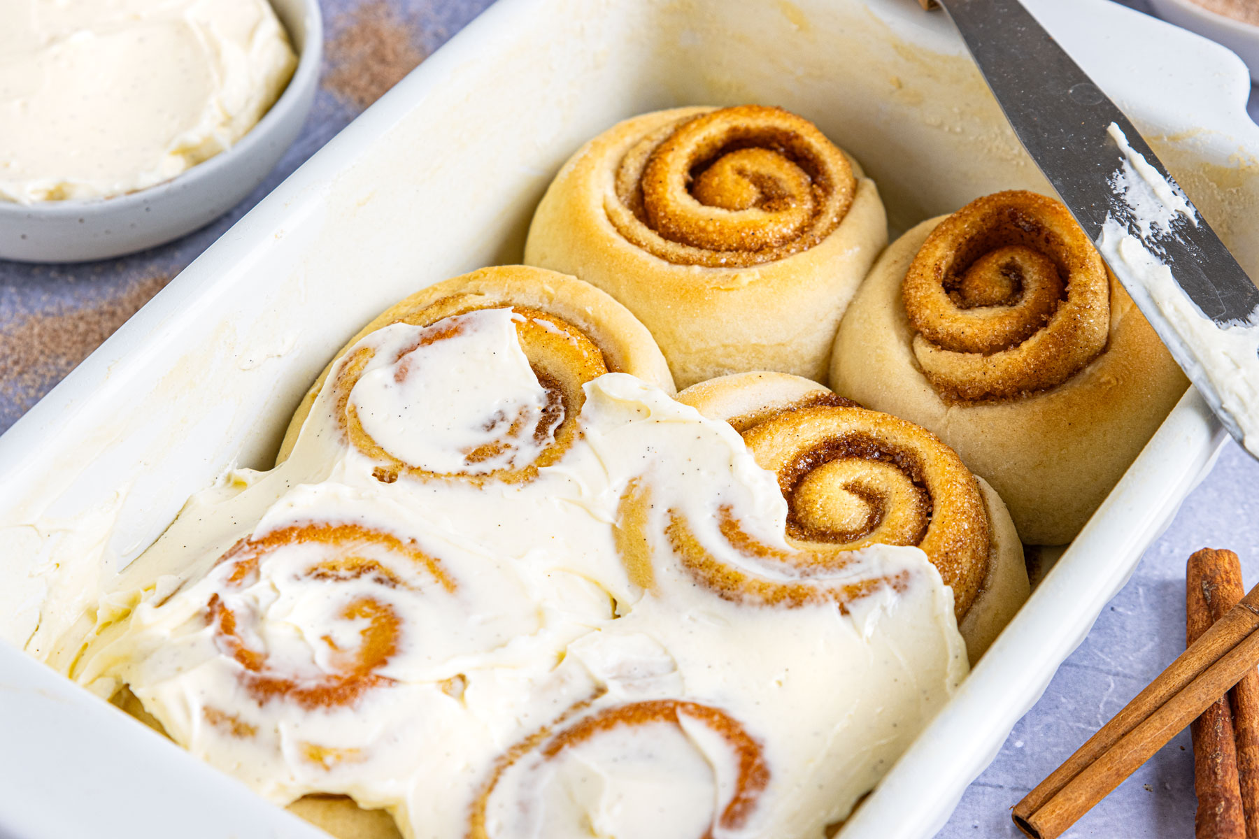 Zimtschnecken mit Frosting