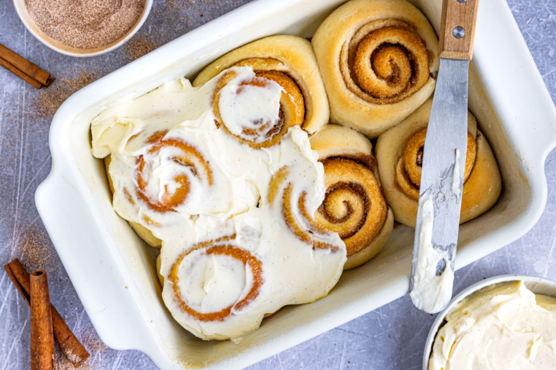 Zimtschnecken mit Frosting