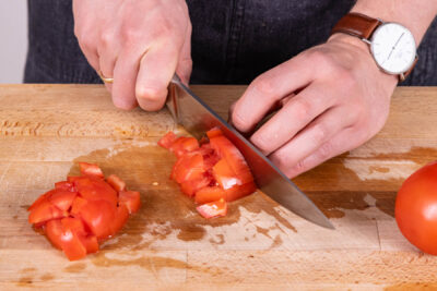 Tomaten schneiden