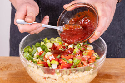 Dressing dazugeben