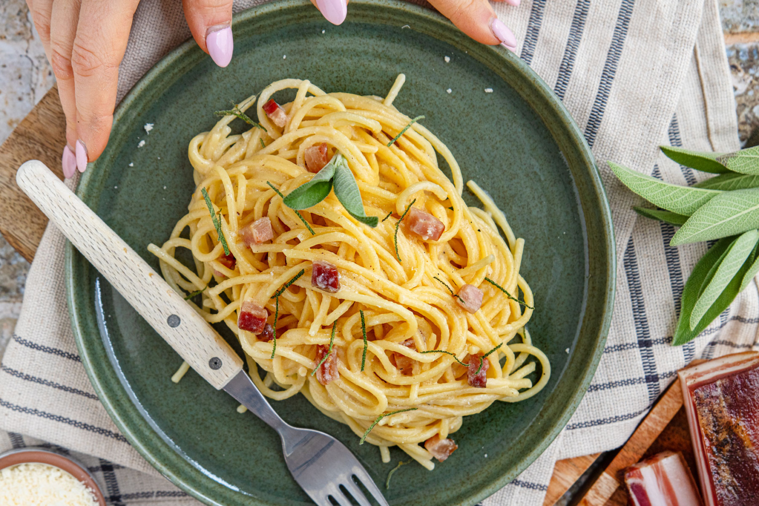 Carbonara-Soße | Rezept