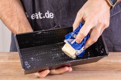 Kastenform einfetten