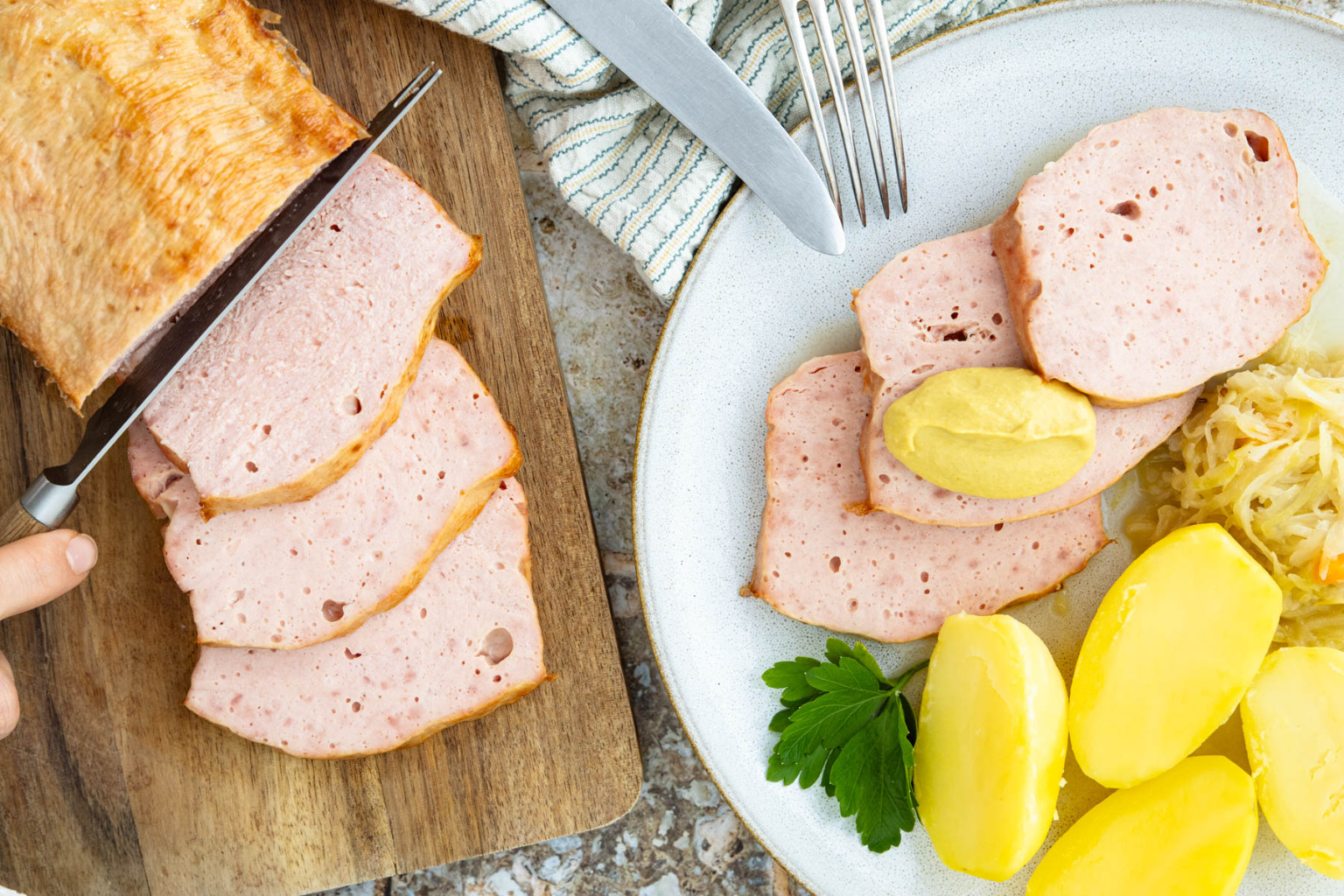Fleischkäse im Backofen | Rezept