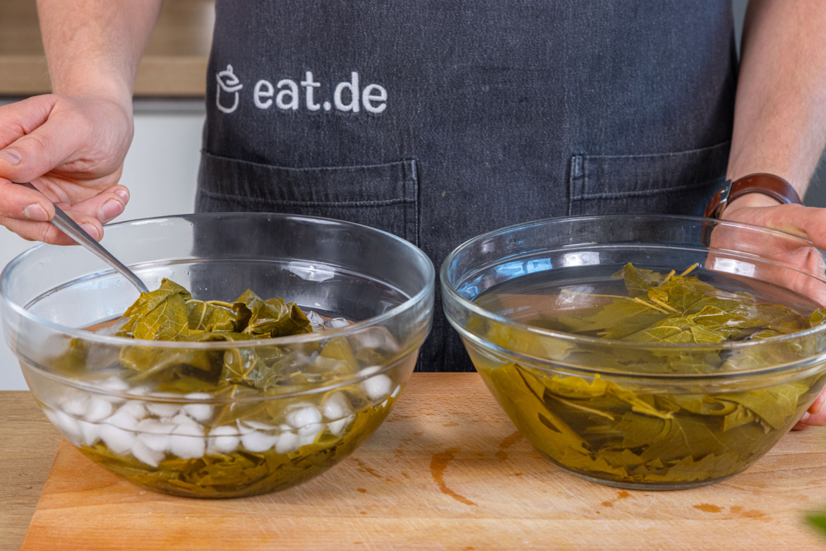 Gefüllte Weinblätter mit Reis