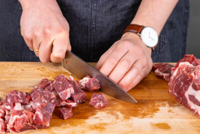 Rindfleisch schneiden
