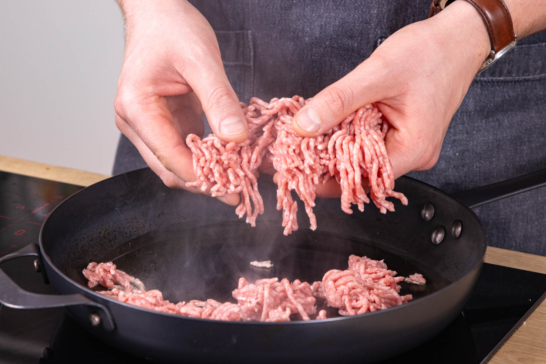 Hackfleisch anbraten