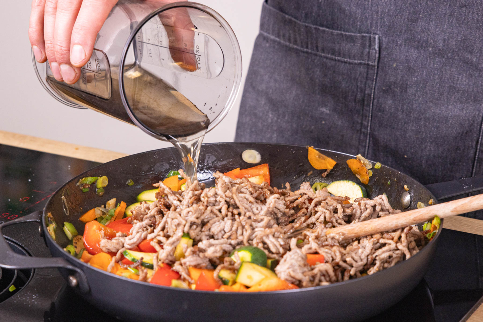 Hackfleisch-Gemüse-Pfanne