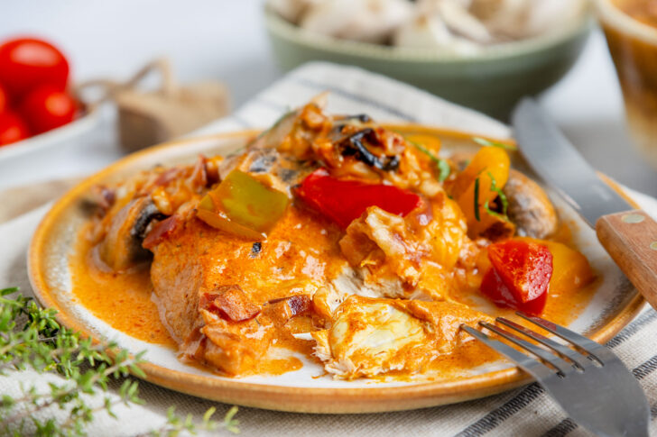Hähnchenbrustfilet aus der Auflaufform