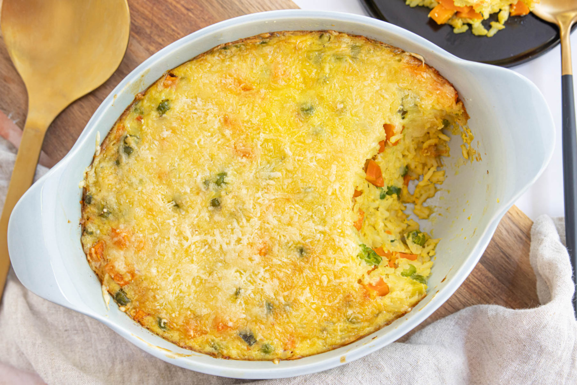 Herzhafter Reisauflauf mit Gemüse | Rezept