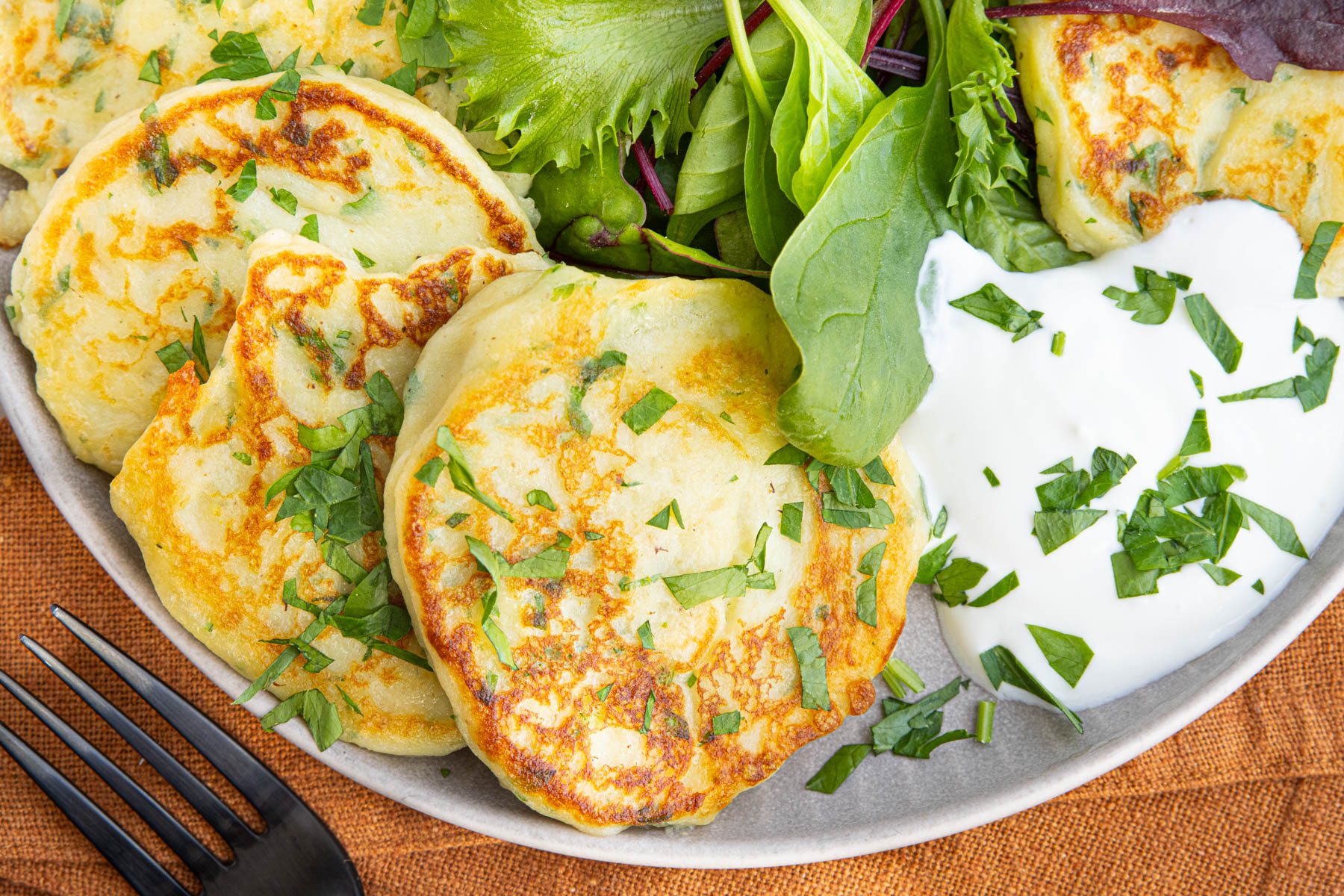 Kartoffelpuffer aus Kartoffelbrei