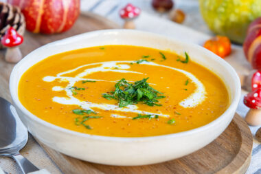 Klassische Kürbissuppe
