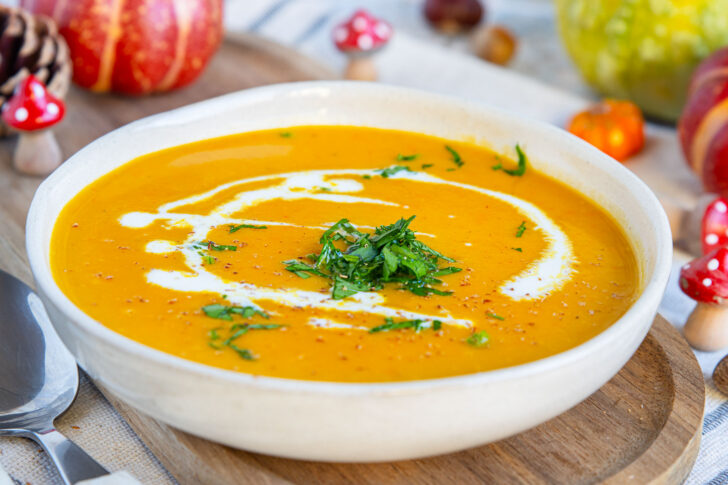 Klassische Kürbissuppe