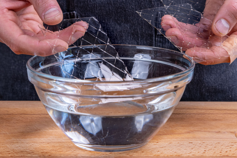Gelatine einweichen