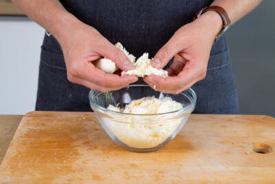 Mozzarella zupfen
