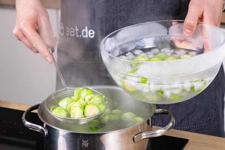 Rosenkohl abschrecken