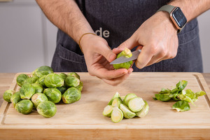 Rosenkohl vorbereiten