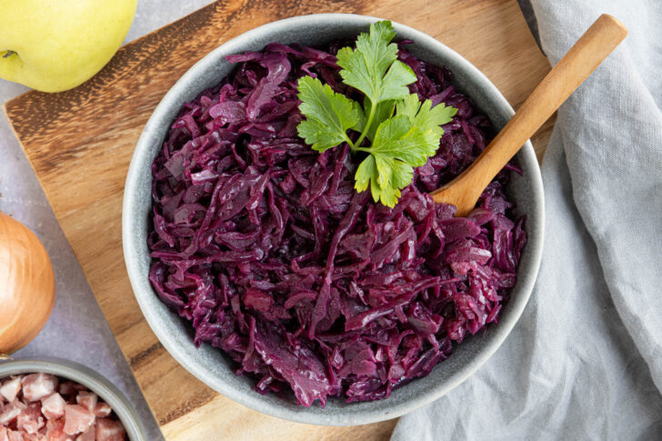 Rotkraut aus dem Glas verfeinern