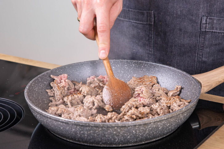 Hackfleisch anbraten