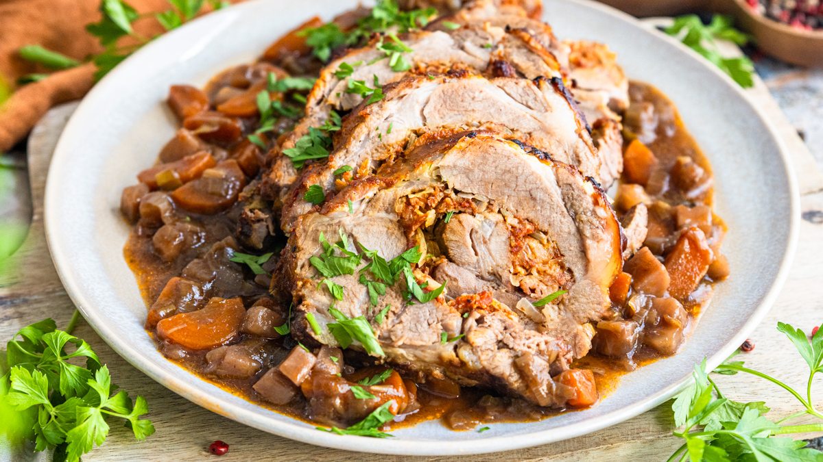 Spießbraten im Bratschlauch