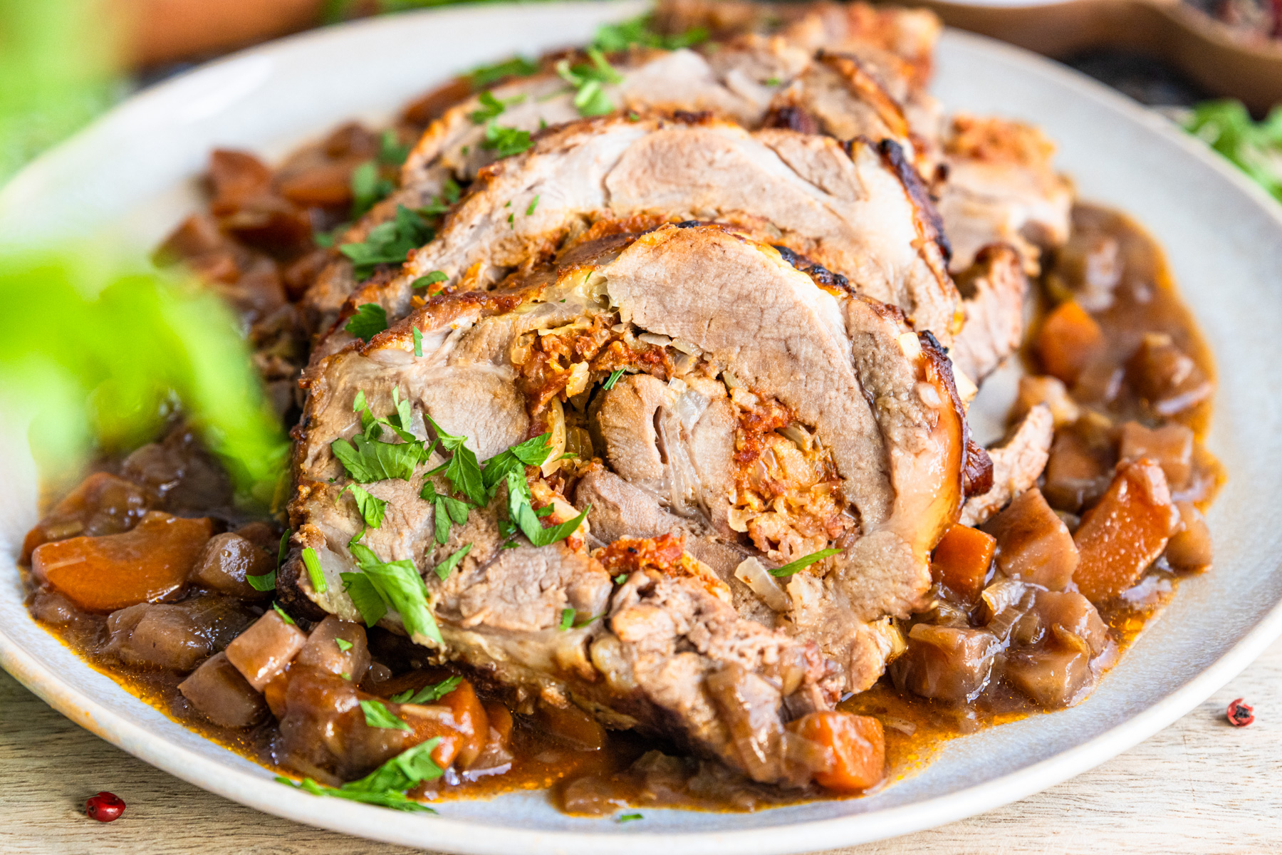 Spießbraten im Bratschlauch