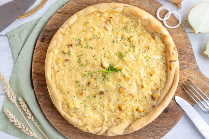 Veganer Zwiebelkuchen