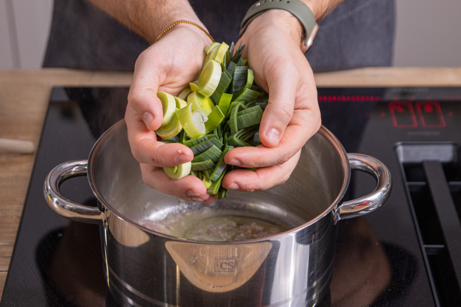 Vegetarische Lauchcremesuppe | Rezept- eat.de