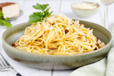 Vegetarische Spaghetti Carbonara