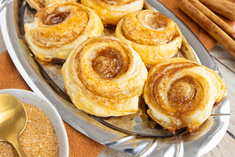 Zimtschnecken mit Blätterteig