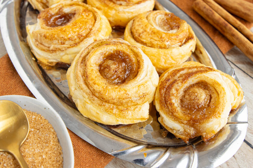 Zimtschnecken mit Blätterteig