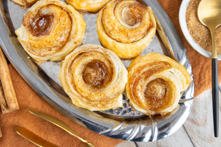 Zimtschnecken mit Blätterteig