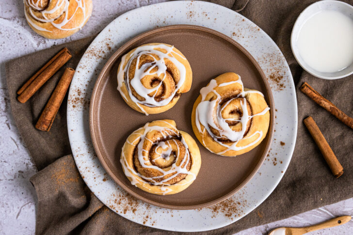 Zimtschnecken mit Trockenhefe