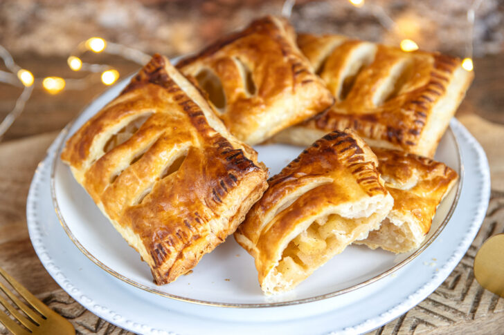 Apfeltaschen mit Blätterteig