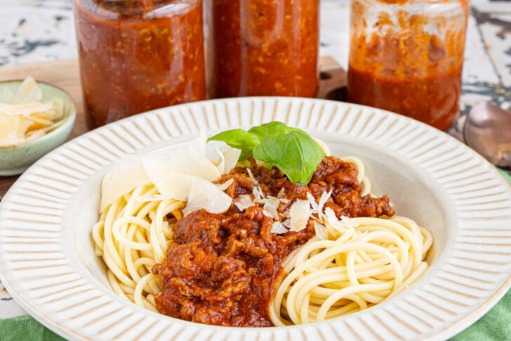 Bologne-Sauce einkochen