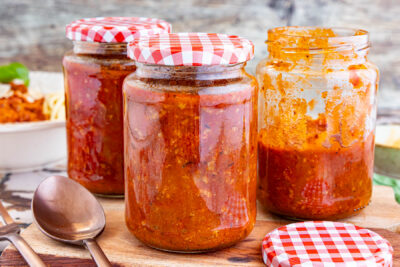 Bologne-Sauce einkochen