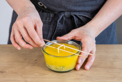Butter Candle in den Kühlschrank stellen