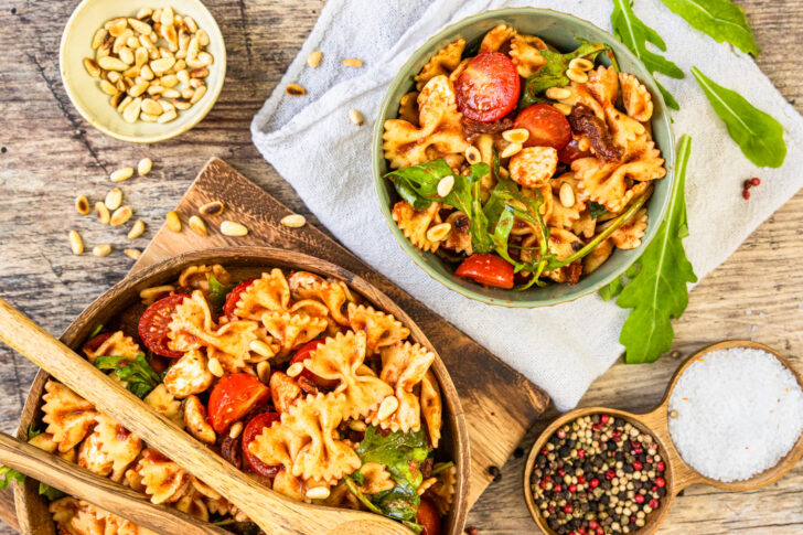 Einfacher italienischer Nudelsalat