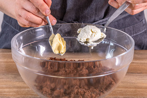 Butter und Frischkäse hinzugeben