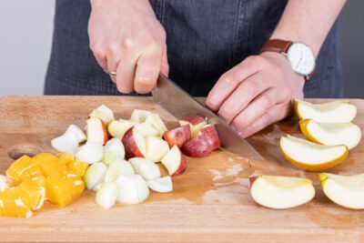 Äpfel würfeln
