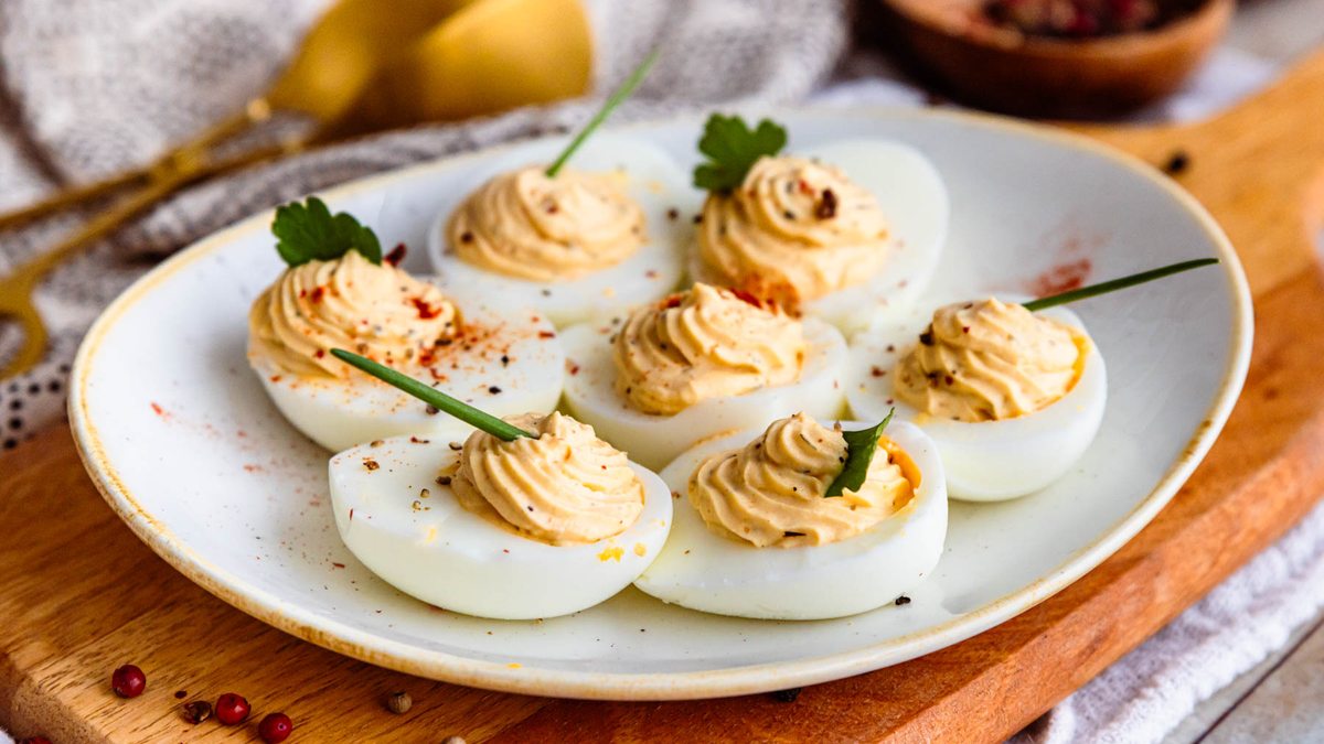 Gefüllte Eier mit Frischkäse