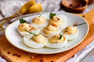 Gefüllte Eier mit Frischkäse