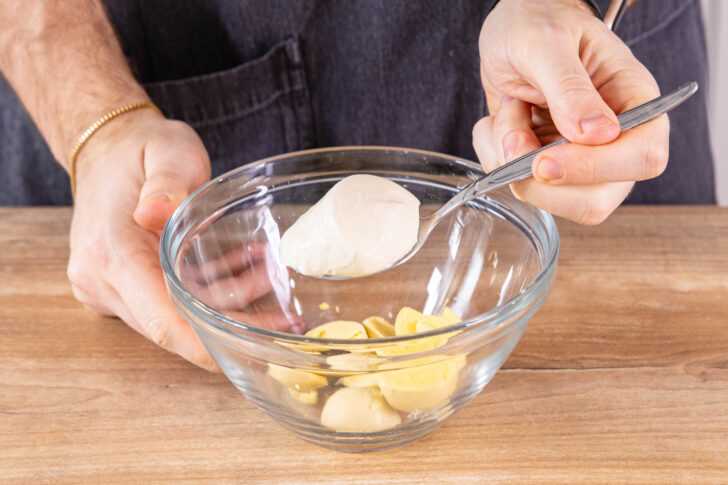 Mayonnaise zum Eigelb