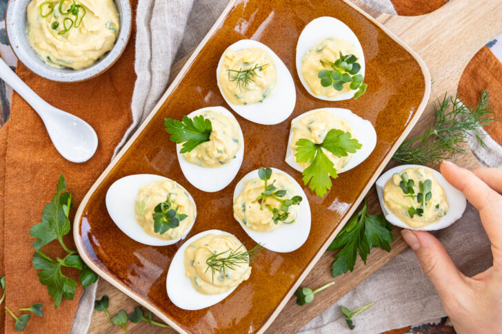 Gefüllte Eier mit Mayonnaise